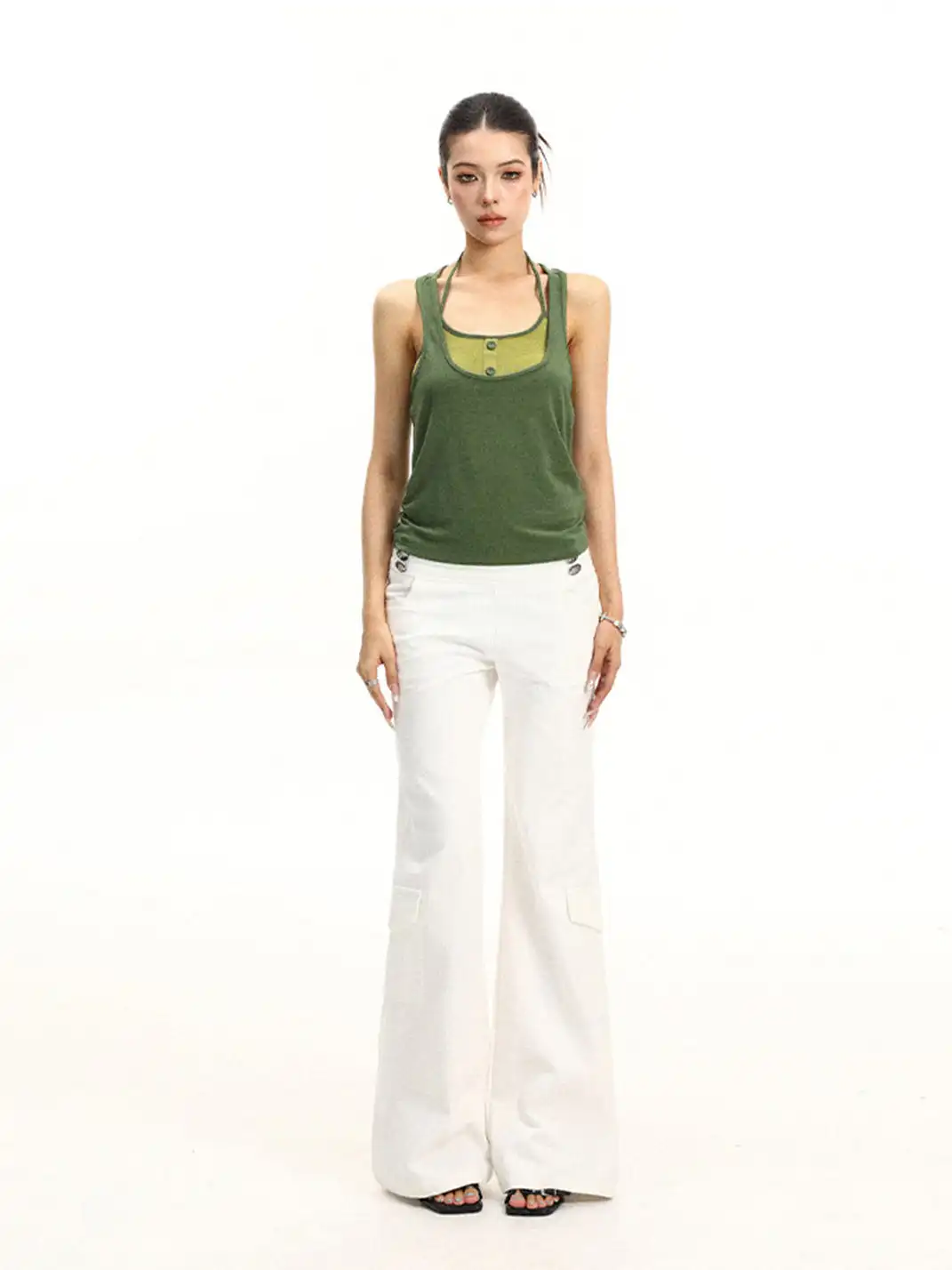 BIGGOLD | Halter Camisole Two-Piece Set
