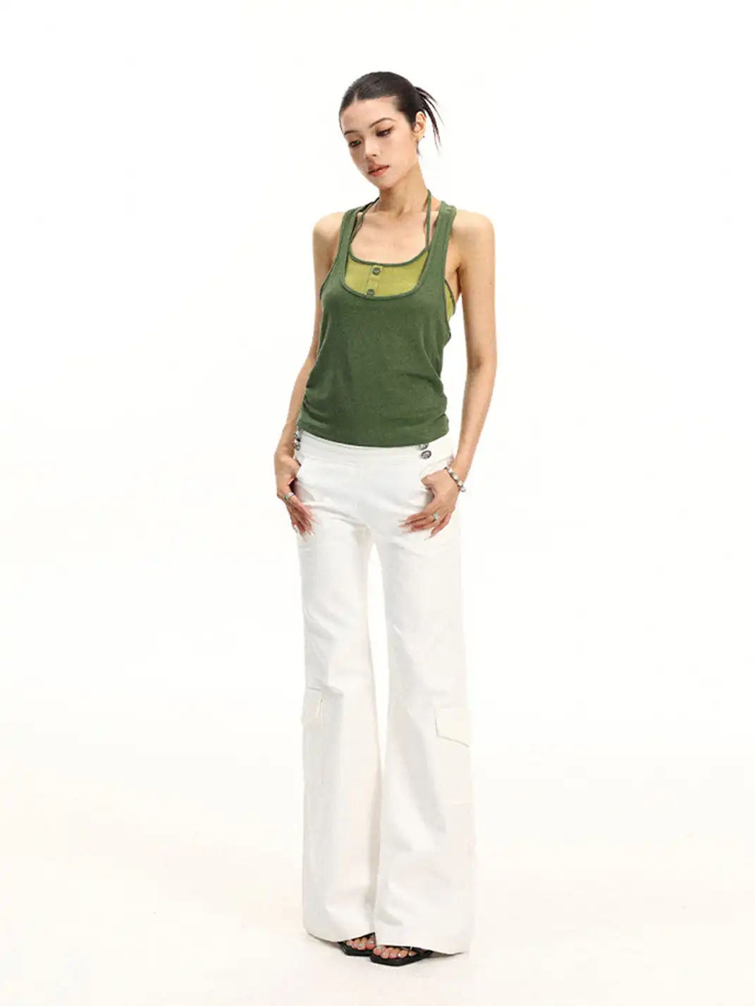 BIGGOLD | Halter Camisole Two-Piece Set