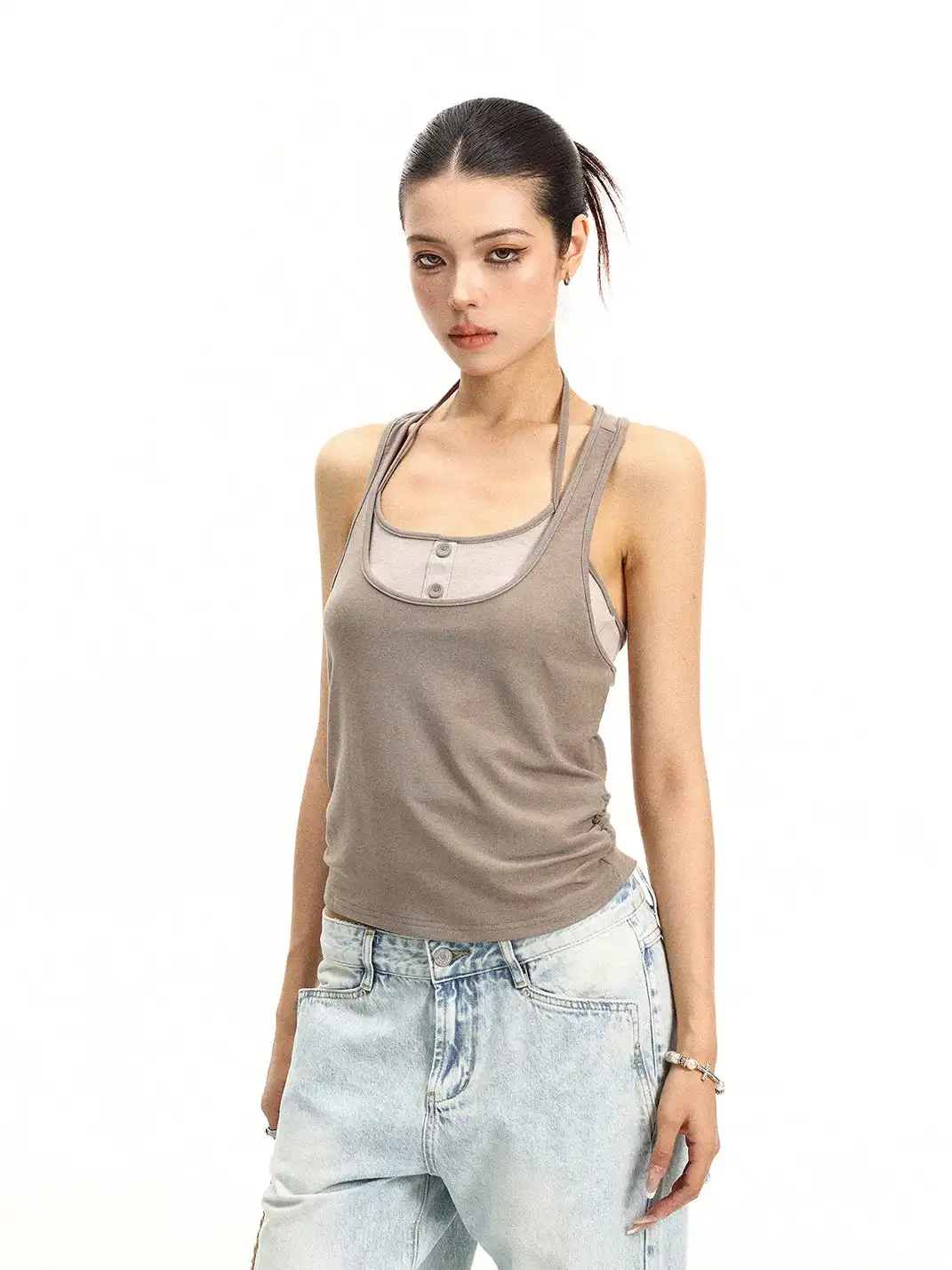BIGGOLD | Halter Camisole Two-Piece Set
