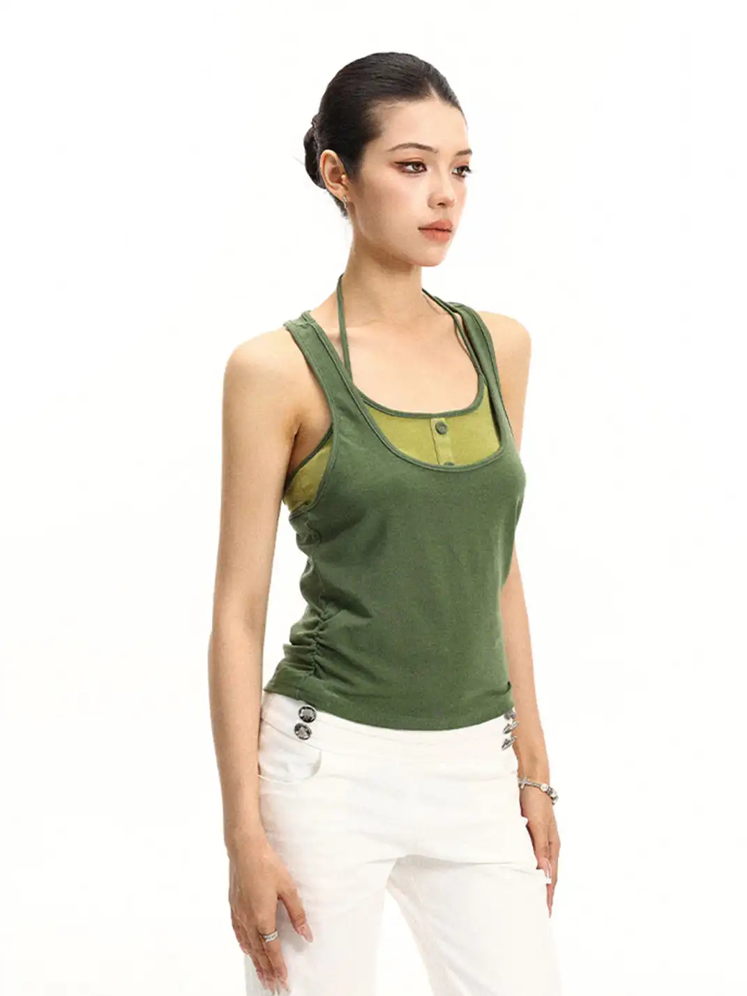 BIGGOLD | Halter Camisole Two-Piece Set