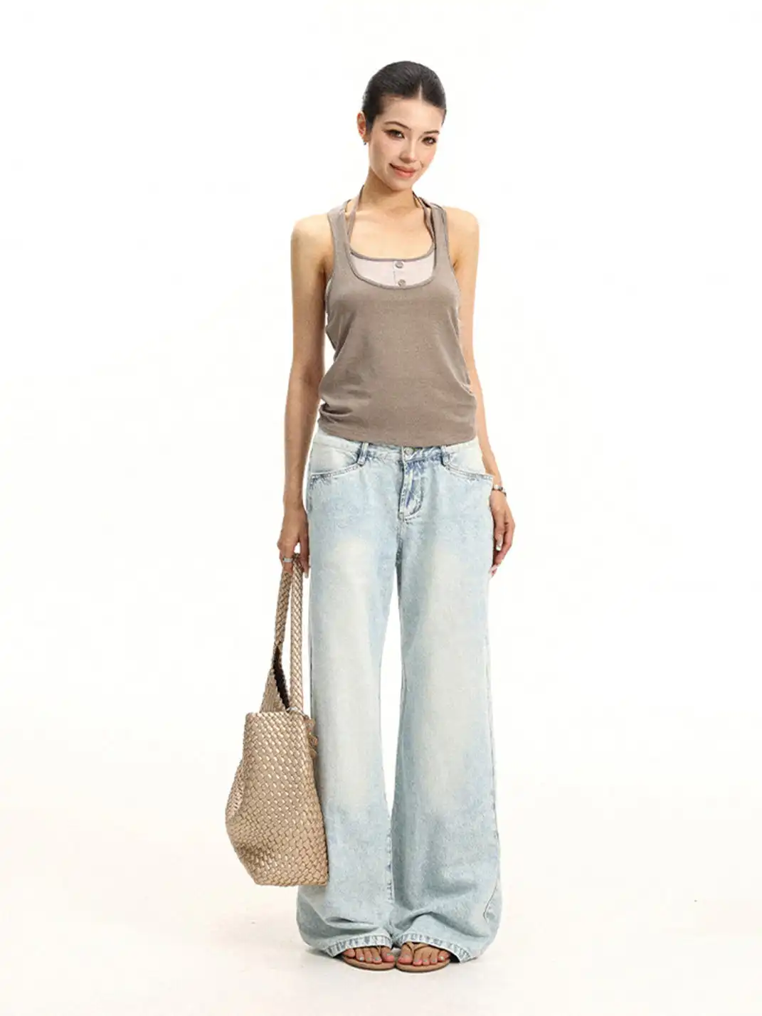 BIGGOLD | Halter Camisole Two-Piece Set