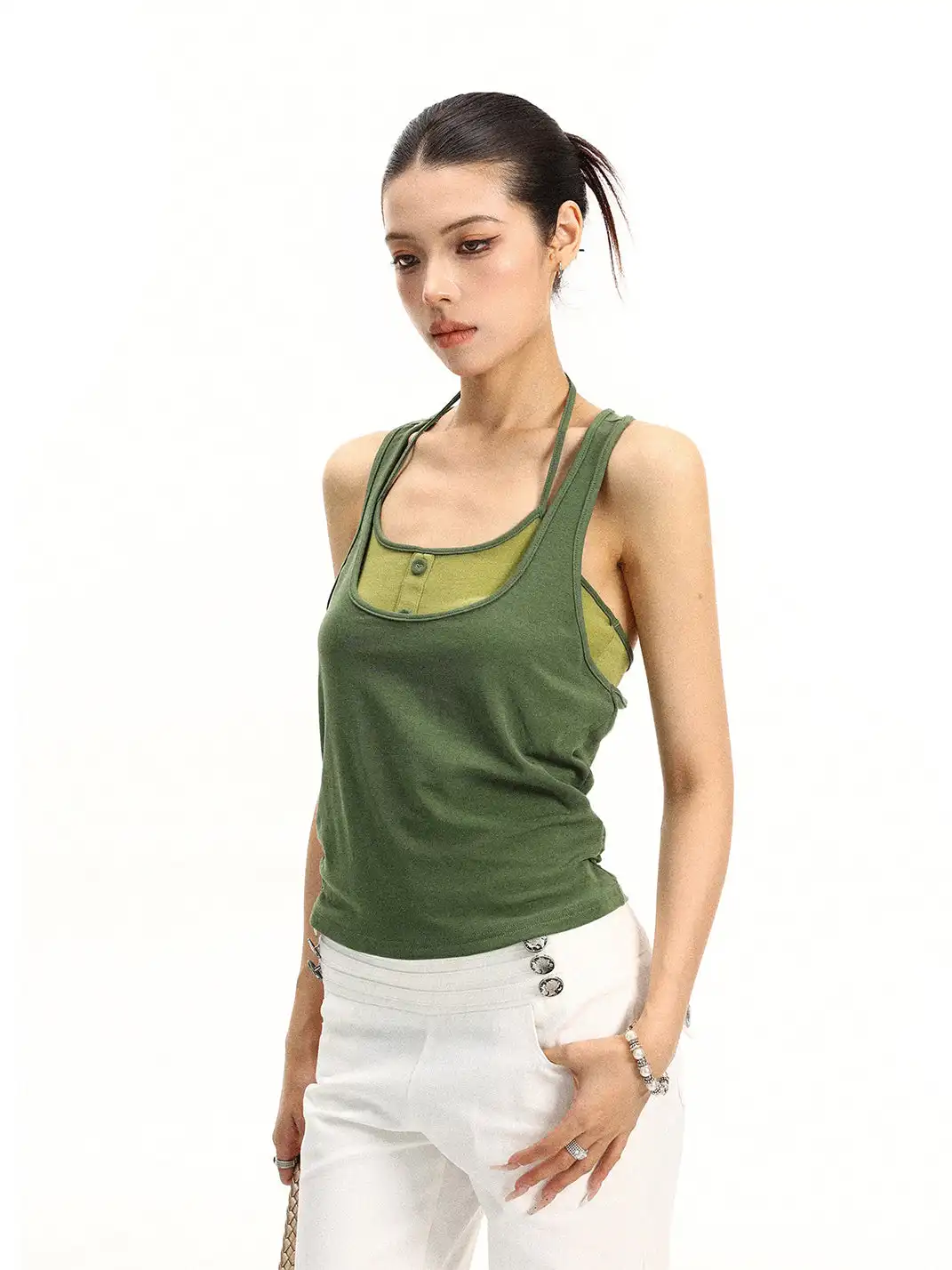 BIGGOLD | Halter Camisole Two-Piece Set