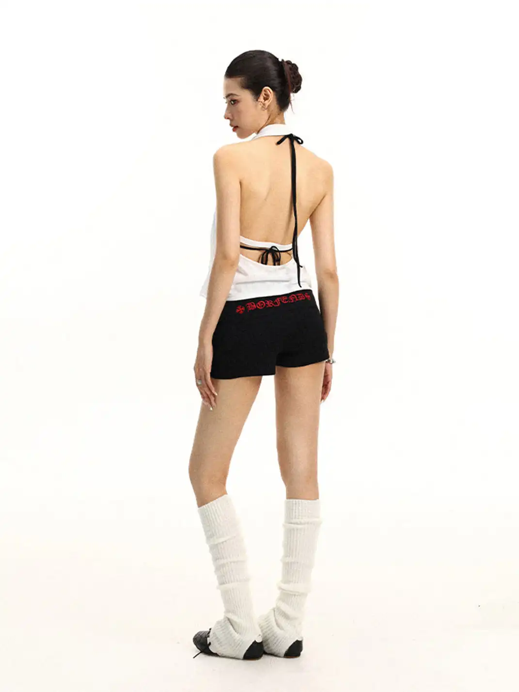 BIGGOLD | Digital Jersey Mesh Halter Top