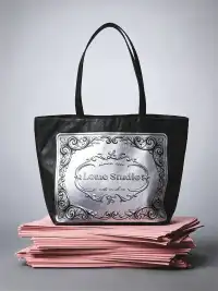 8LOME | Silver Medal Printed Dupont Paper Old Money Tote Handbag