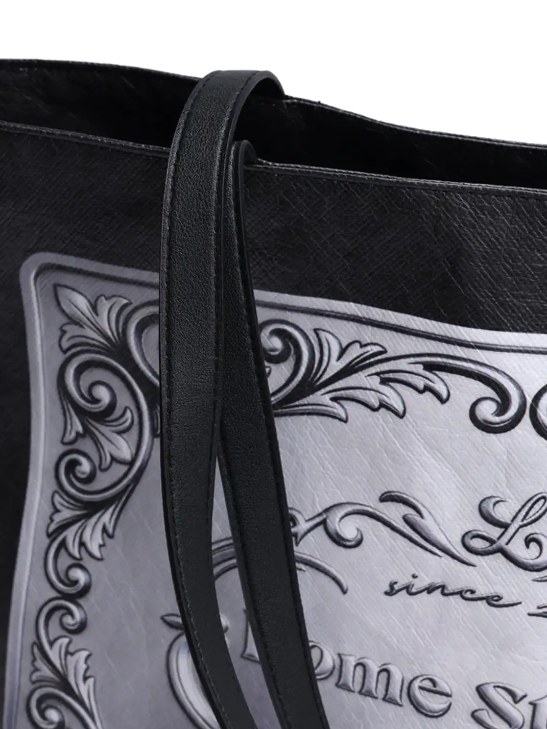 8LOME | Silver Medal Printed Dupont Paper Old Money Tote Handbag