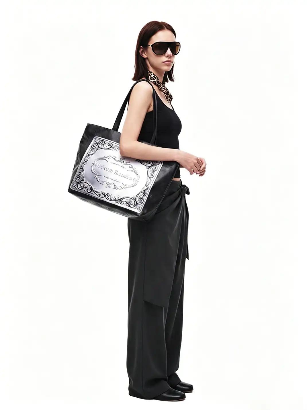8LOME | Silver Medal Printed Dupont Paper Old Money Tote Handbag