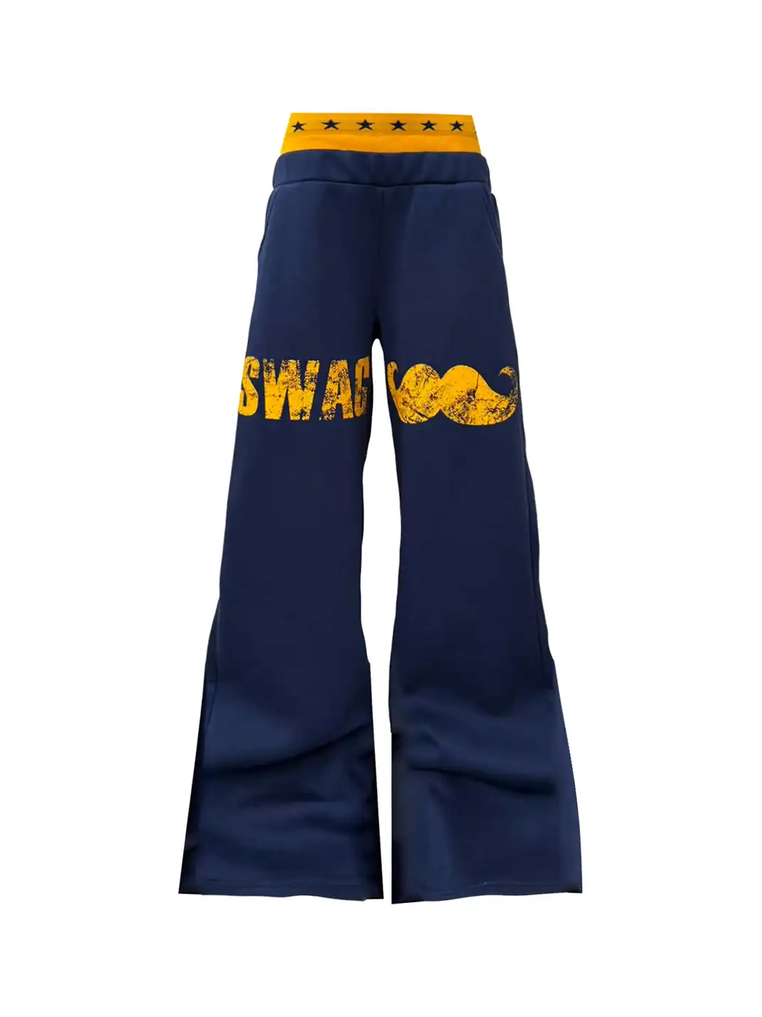 DETW | Double Waist Silhouette Navy Sweatpants