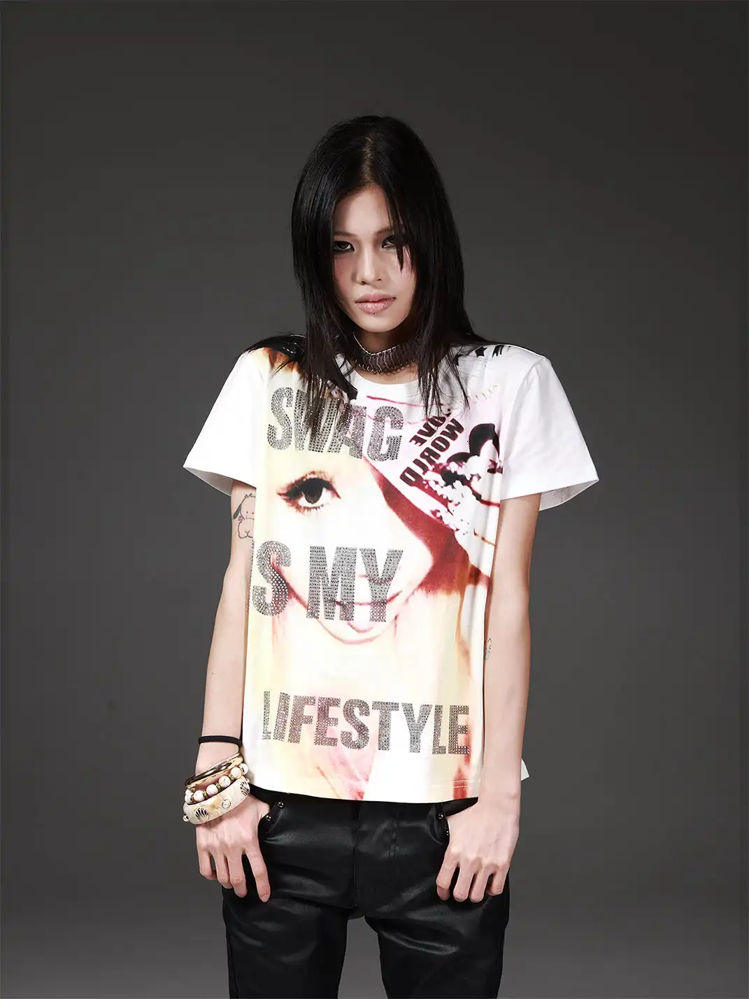DETW | Portrait Digital Printed Rhinestone T-Shirt