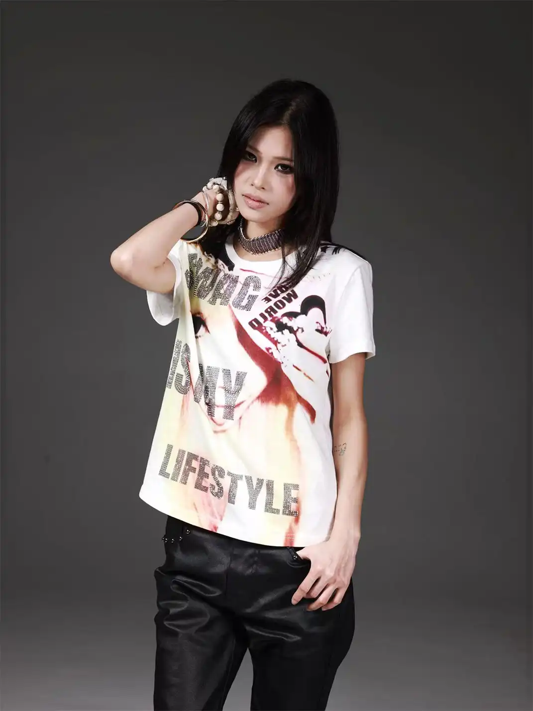 DETW | Portrait Digital Printed Rhinestone T-Shirt