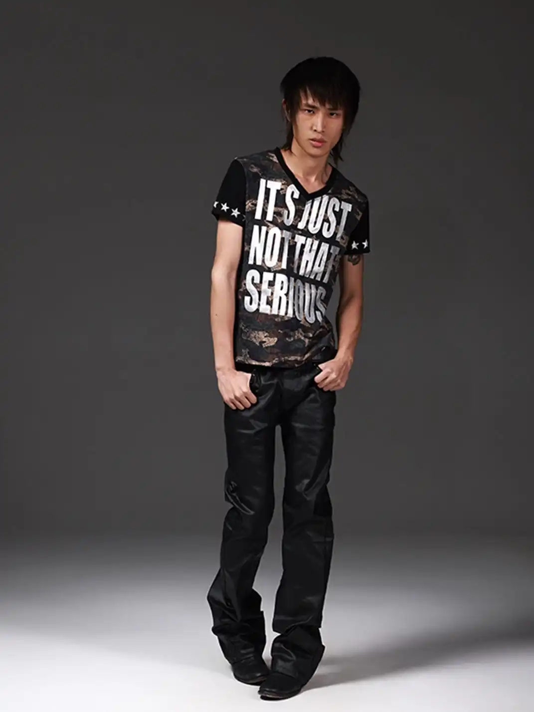 DETW | Camouflage Broken Dirty Dye Printed T-Shirt
