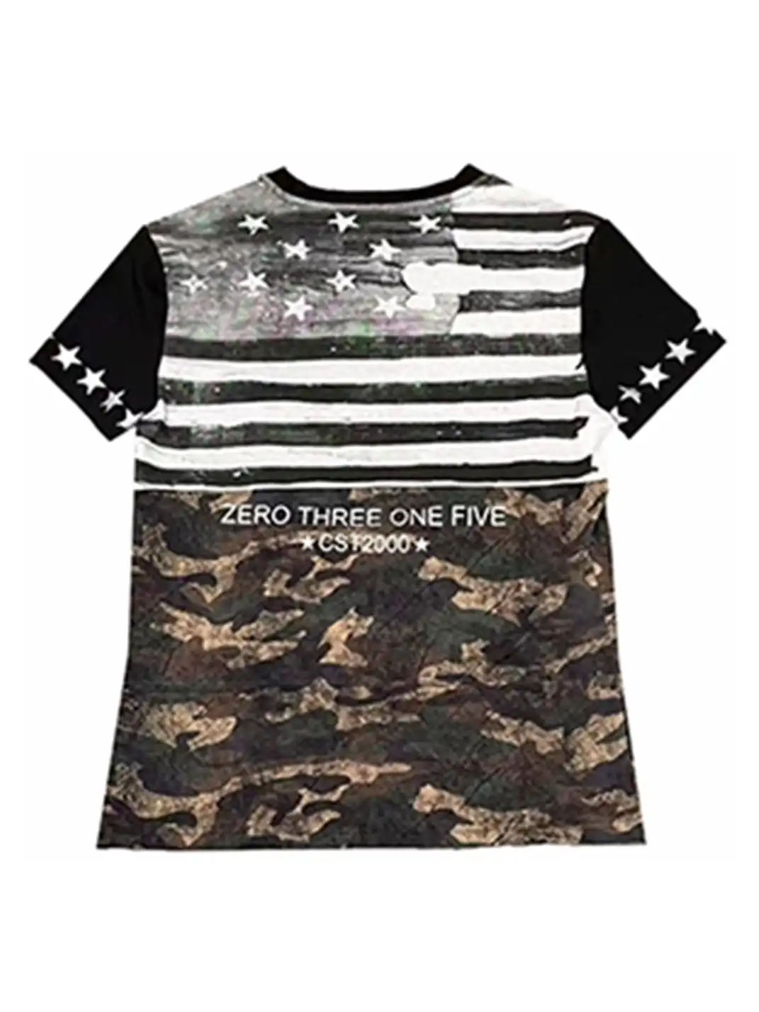DETW | Camouflage Broken Dirty Dye Printed T-Shirt