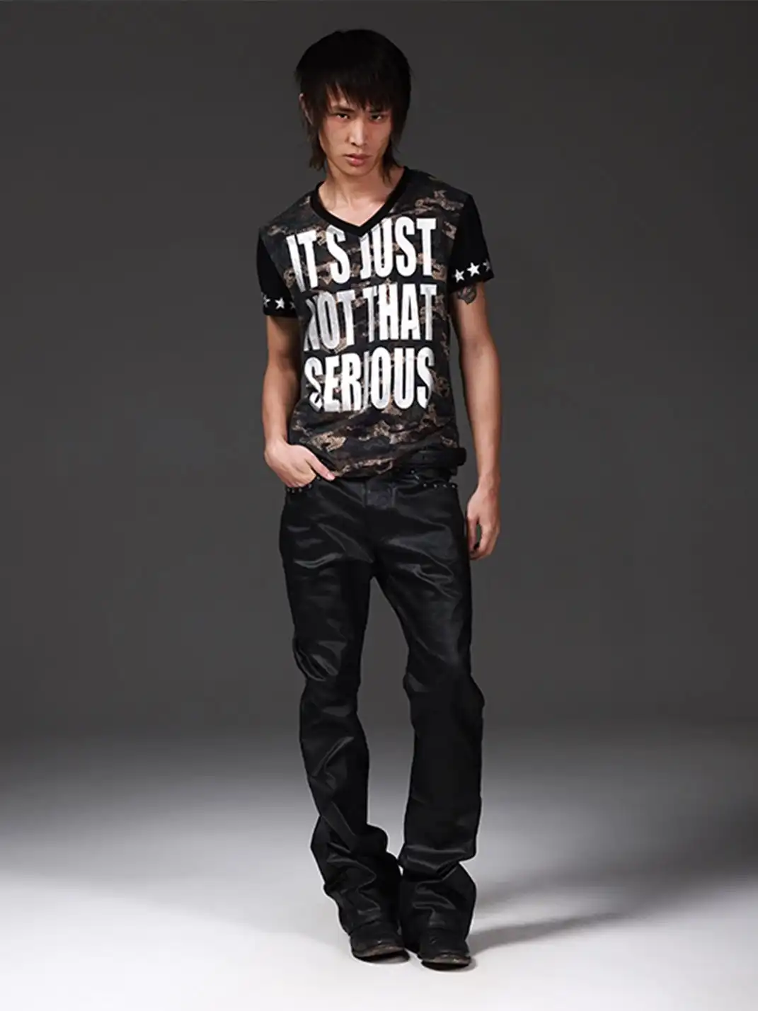 DETW | Camouflage Broken Dirty Dye Printed T-Shirt