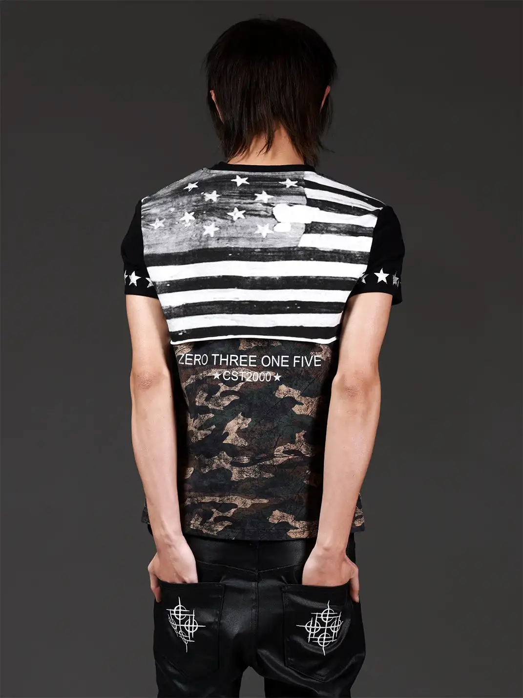 DETW | Camouflage Broken Dirty Dye Printed T-Shirt