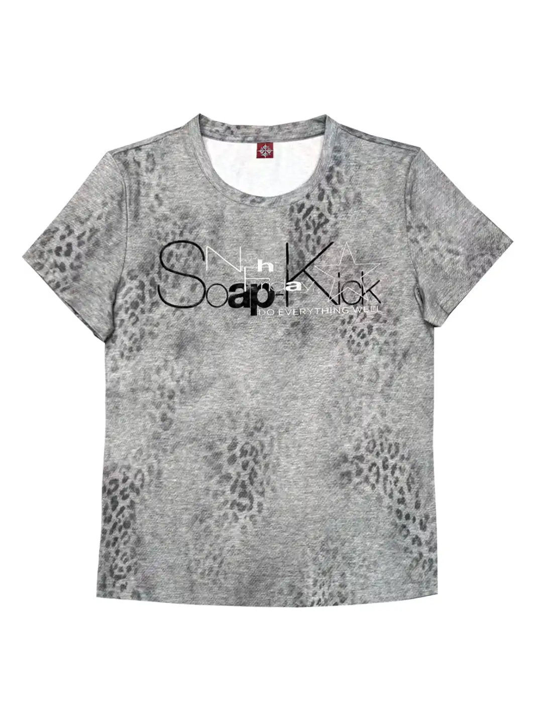 DETW | Leopard Print Slogan T-Shirt
