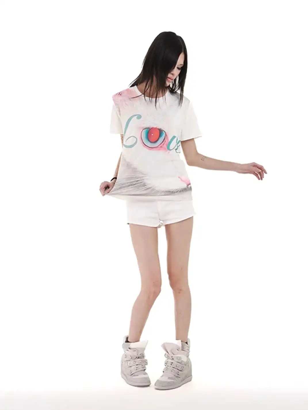 DETW | Cat Print Polo T-Shirt