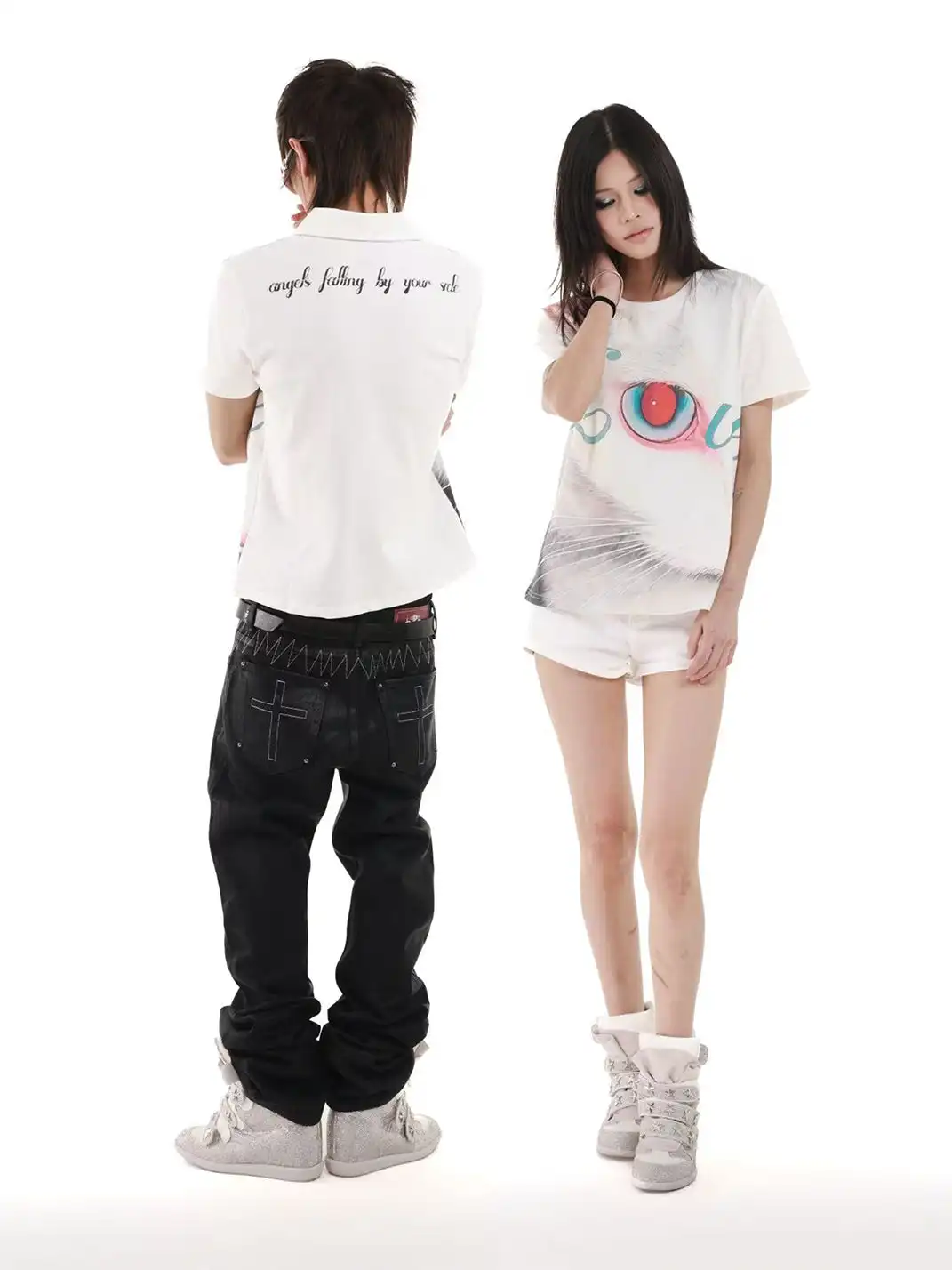 DETW | Cat Print Polo T-Shirt