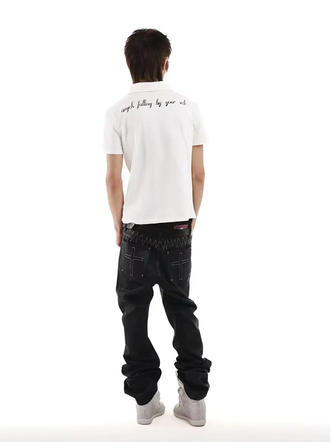 DETW | Cat Print Polo T-Shirt
