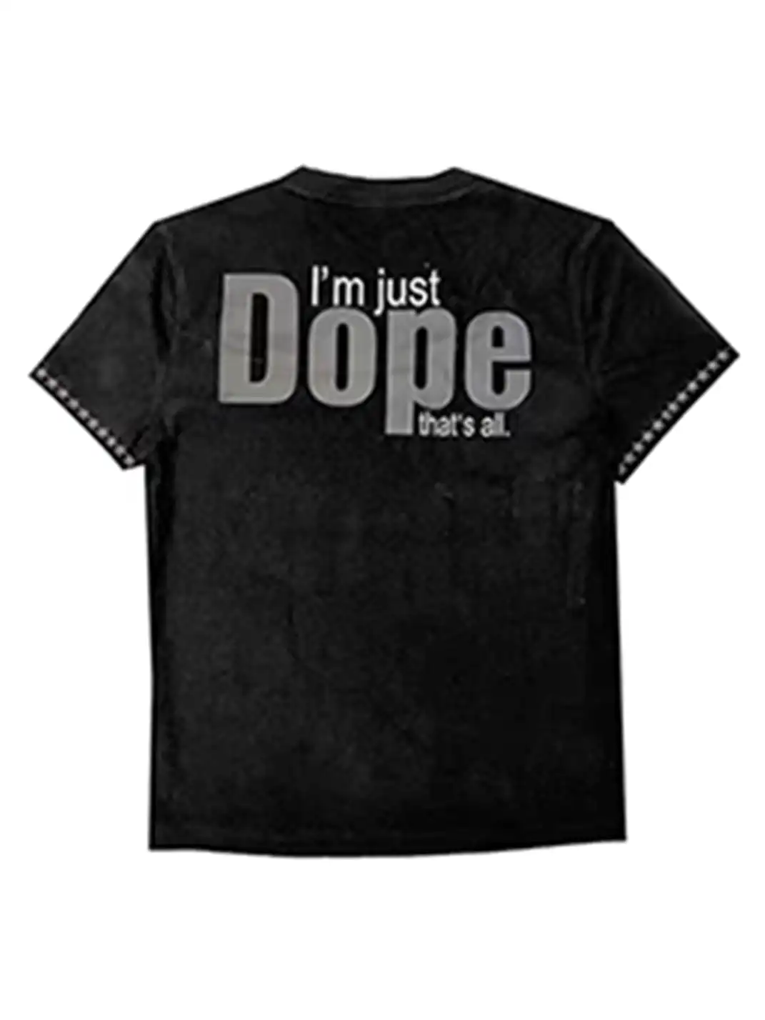 DETW | Slogan Full Rhinestone U-Square Neck T-Shirt
