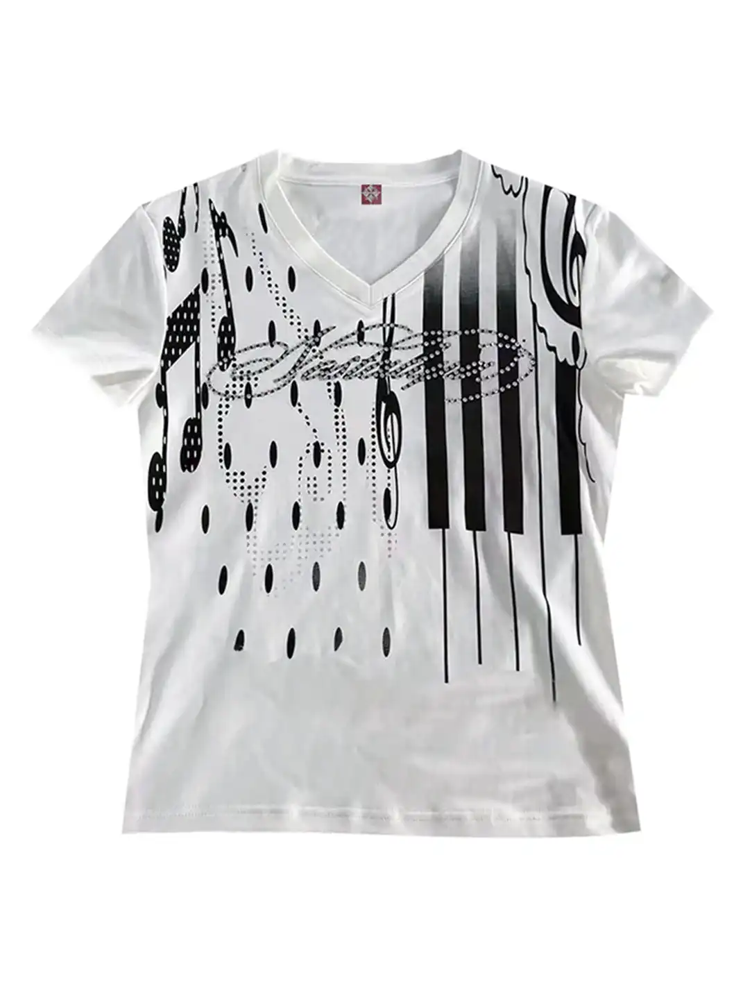 DETW | Irregular Music Note Piano Key T-Shirt