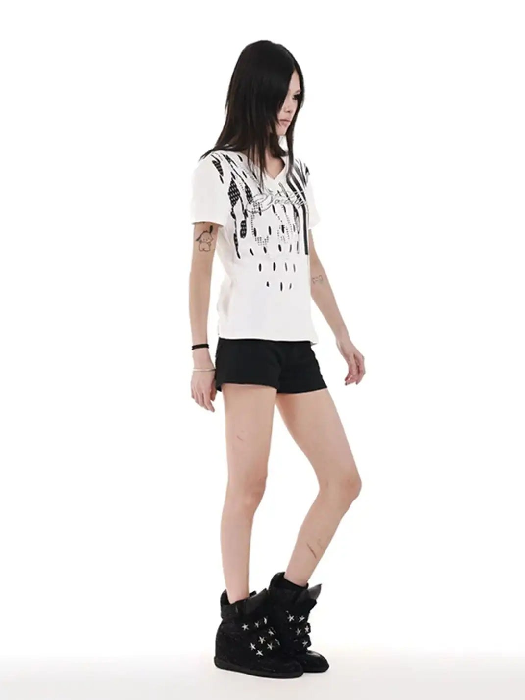 DETW | Irregular Music Note Piano Key T-Shirt