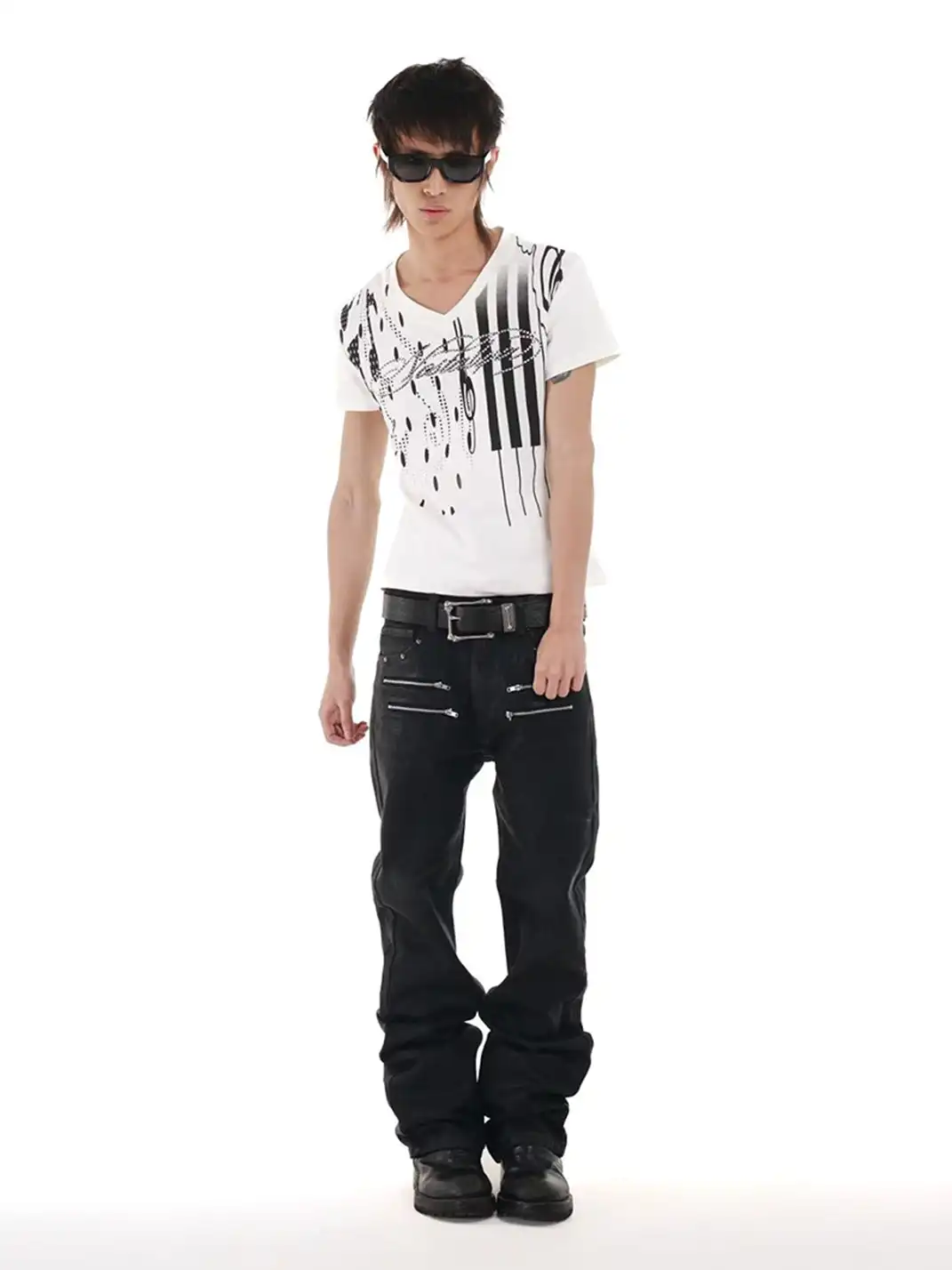 DETW | Irregular Music Note Piano Key T-Shirt