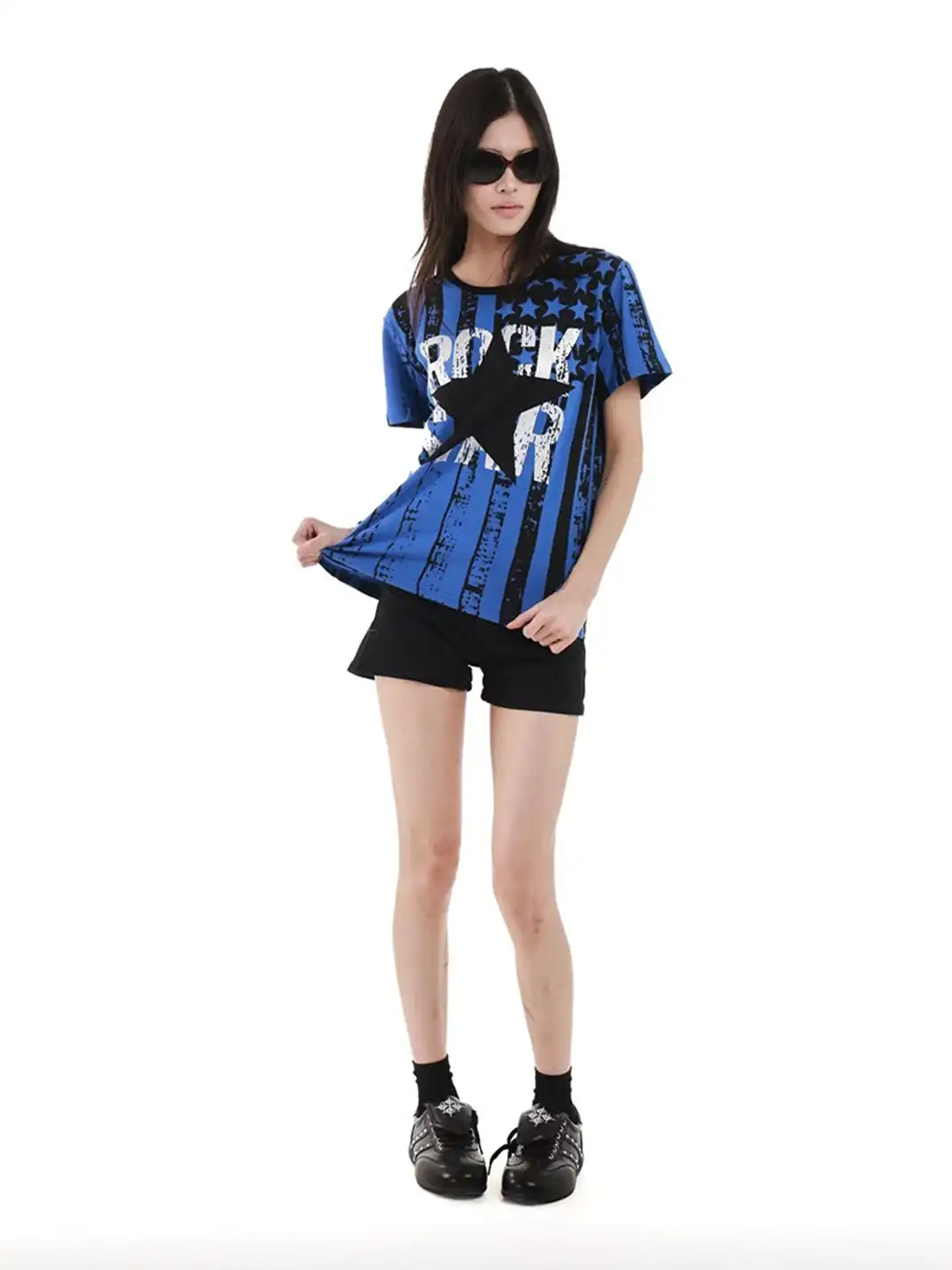 DETW | Full Print Star-Spangled Banner Letter T-Shirt