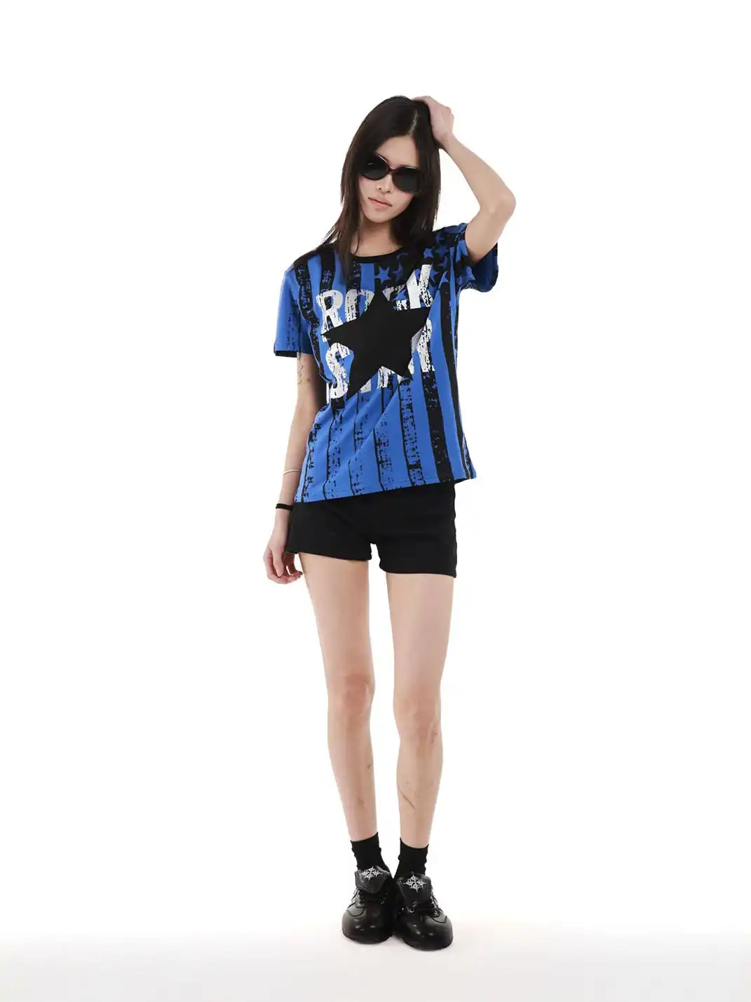 DETW | Full Print Star-Spangled Banner Letter T-Shirt