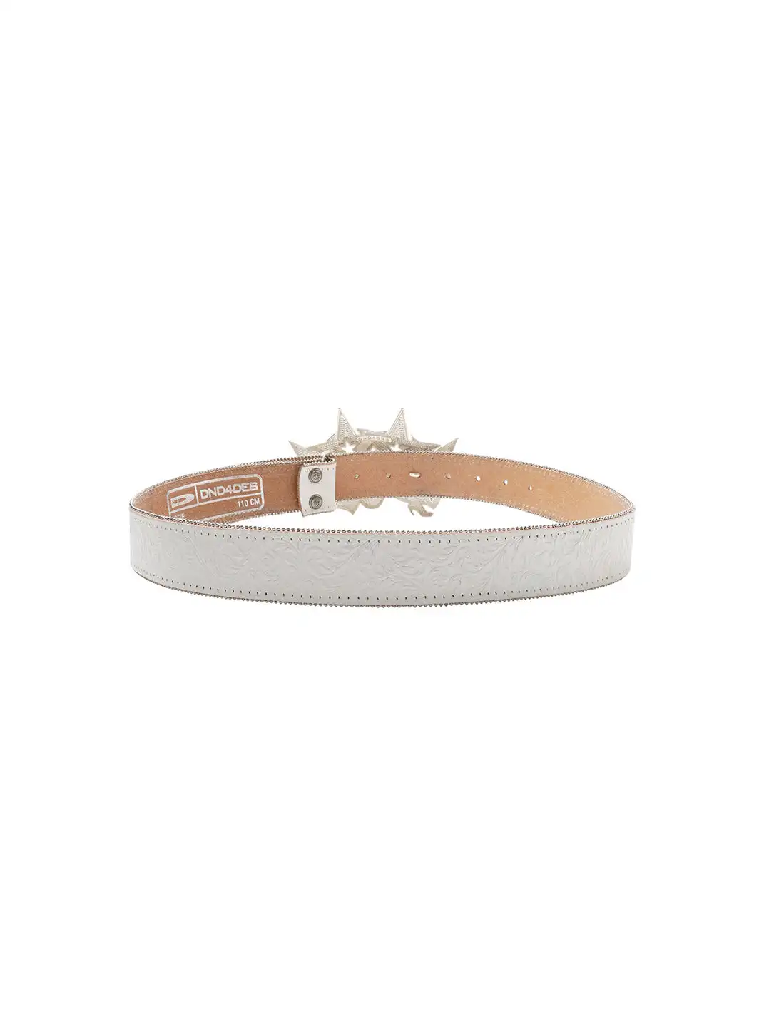 DND4DES | Full Star Rhinestone Inlaid Top Grain Leather Belt