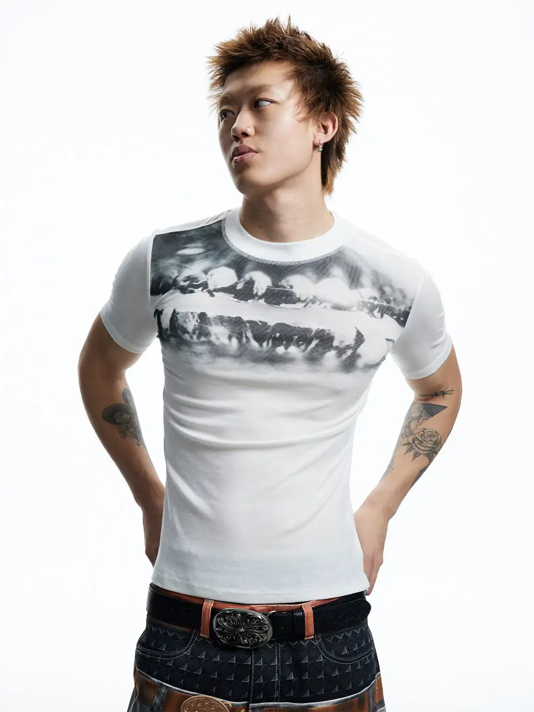 DND4DES | Diamond Print Stretch T-Shirt