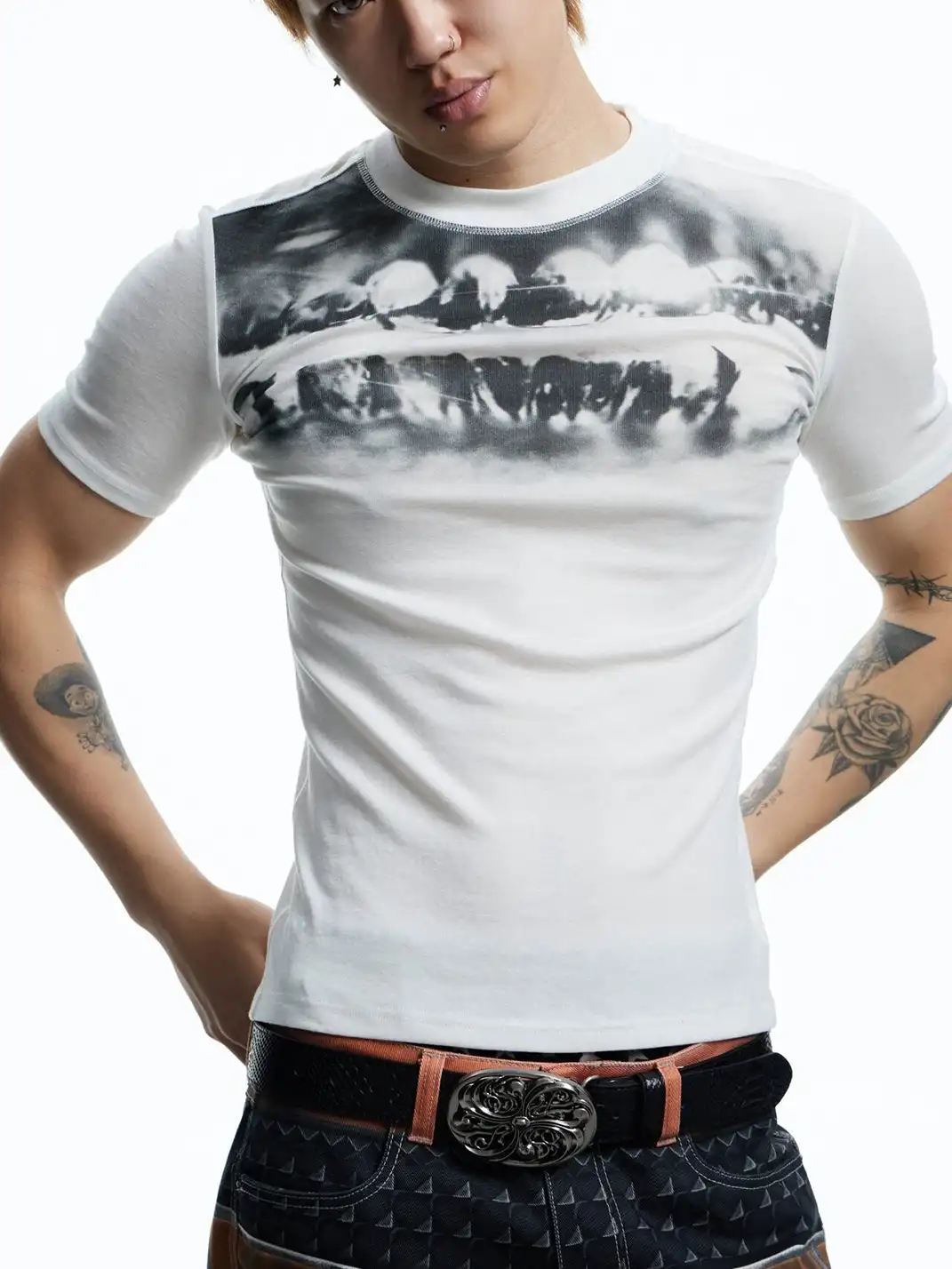 DND4DES | Diamond Print Stretch T-Shirt