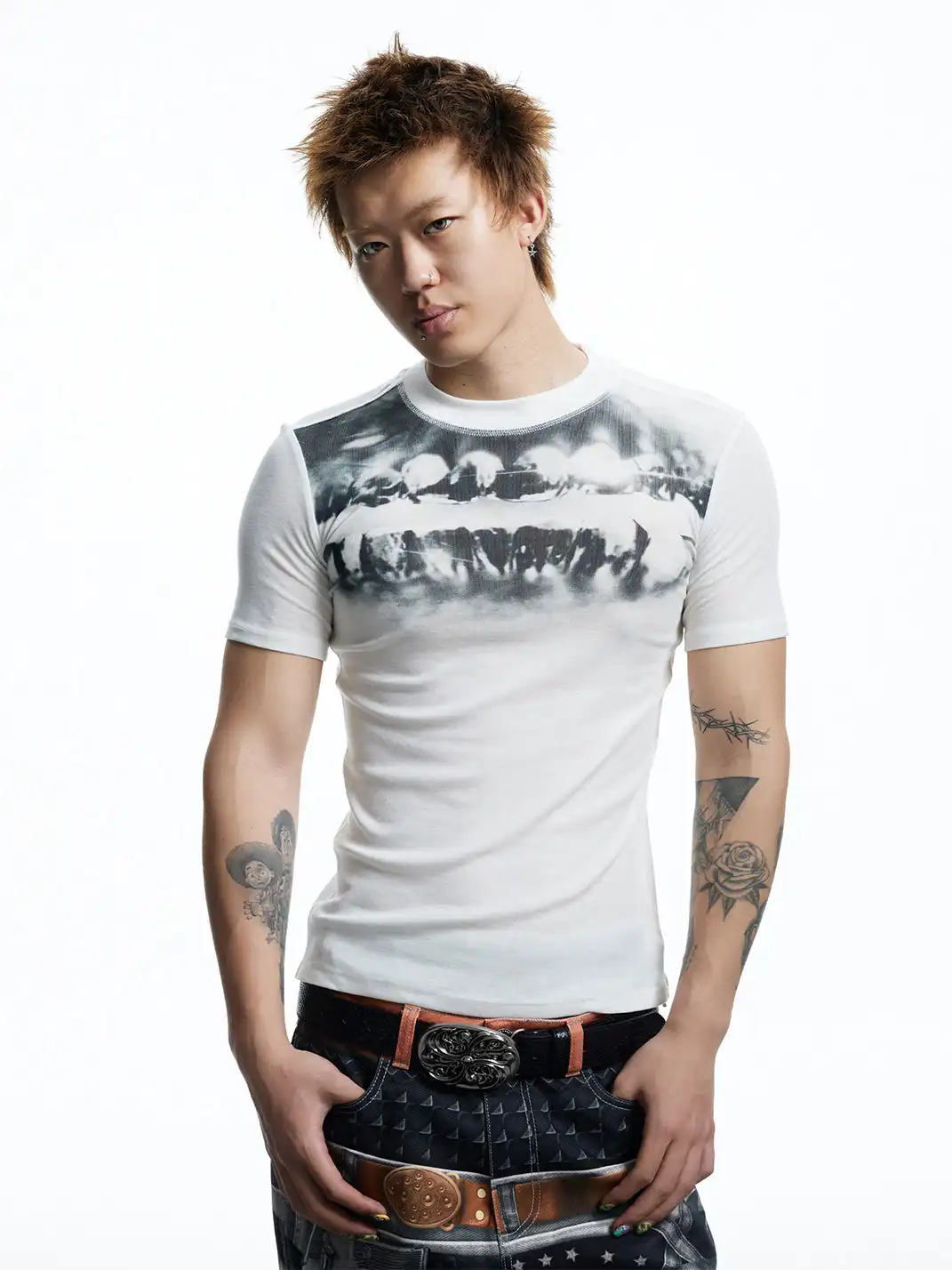 DND4DES | Diamond Print Stretch T-Shirt