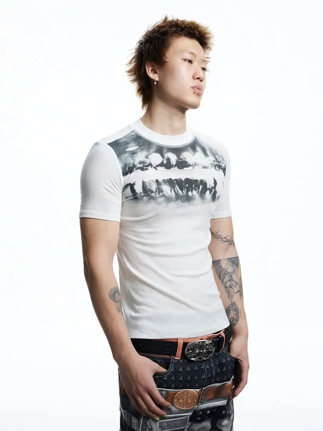 DND4DES | Diamond Print Stretch T-Shirt