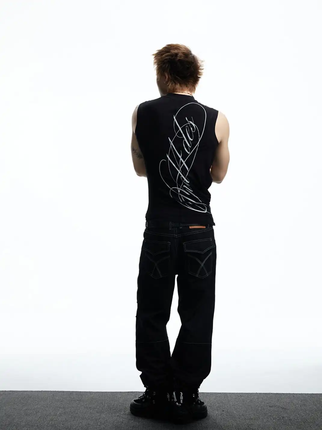 DND4DES | Slim Fit Printed Sleeveless Vest