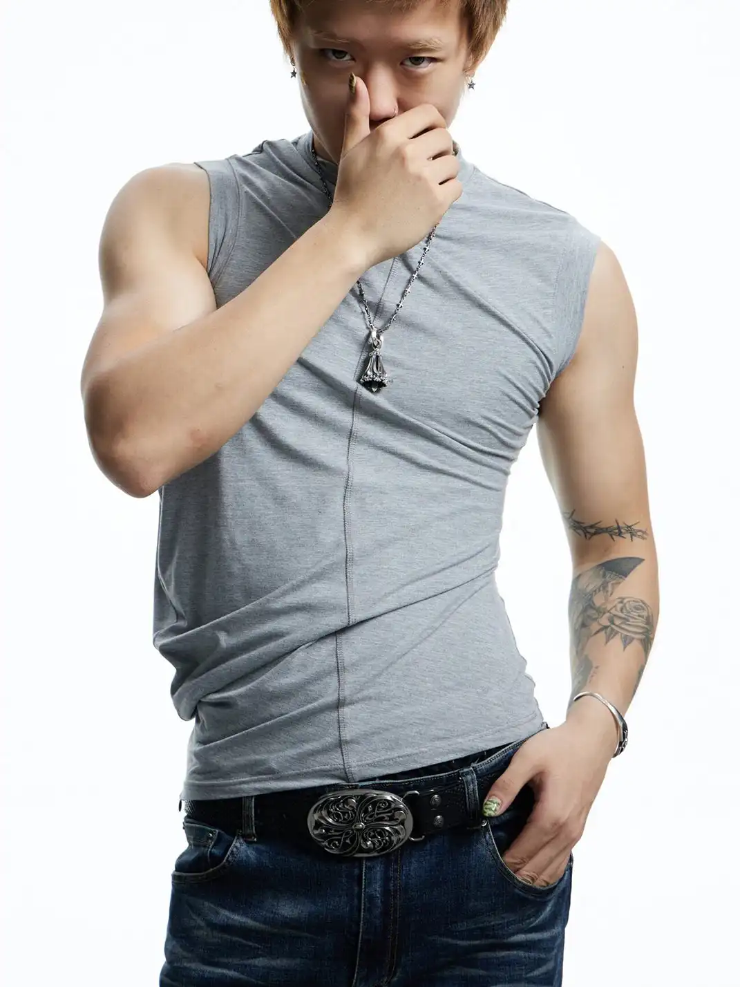 DND4DES | Slim Fit Printed Sleeveless Vest
