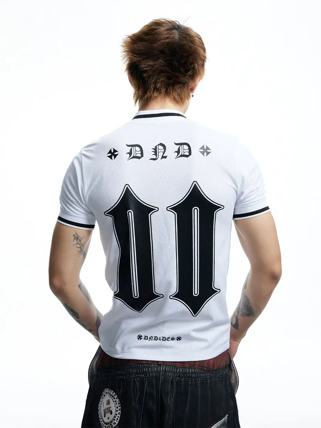 DND4DES | Letter & Number Print Mesh Breathable T-Shirt
