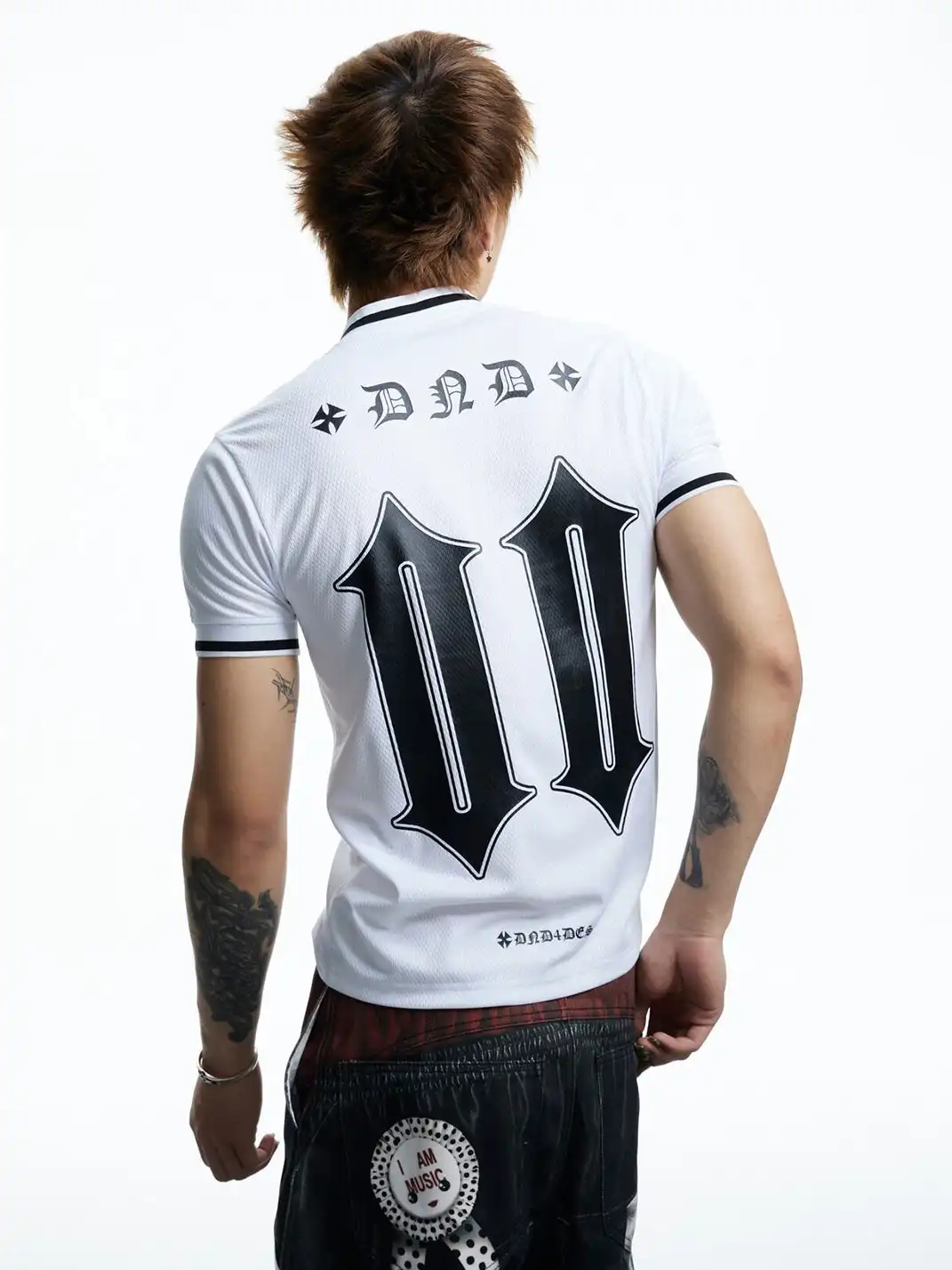 DND4DES | Letter & Number Print Mesh Breathable T-Shirt