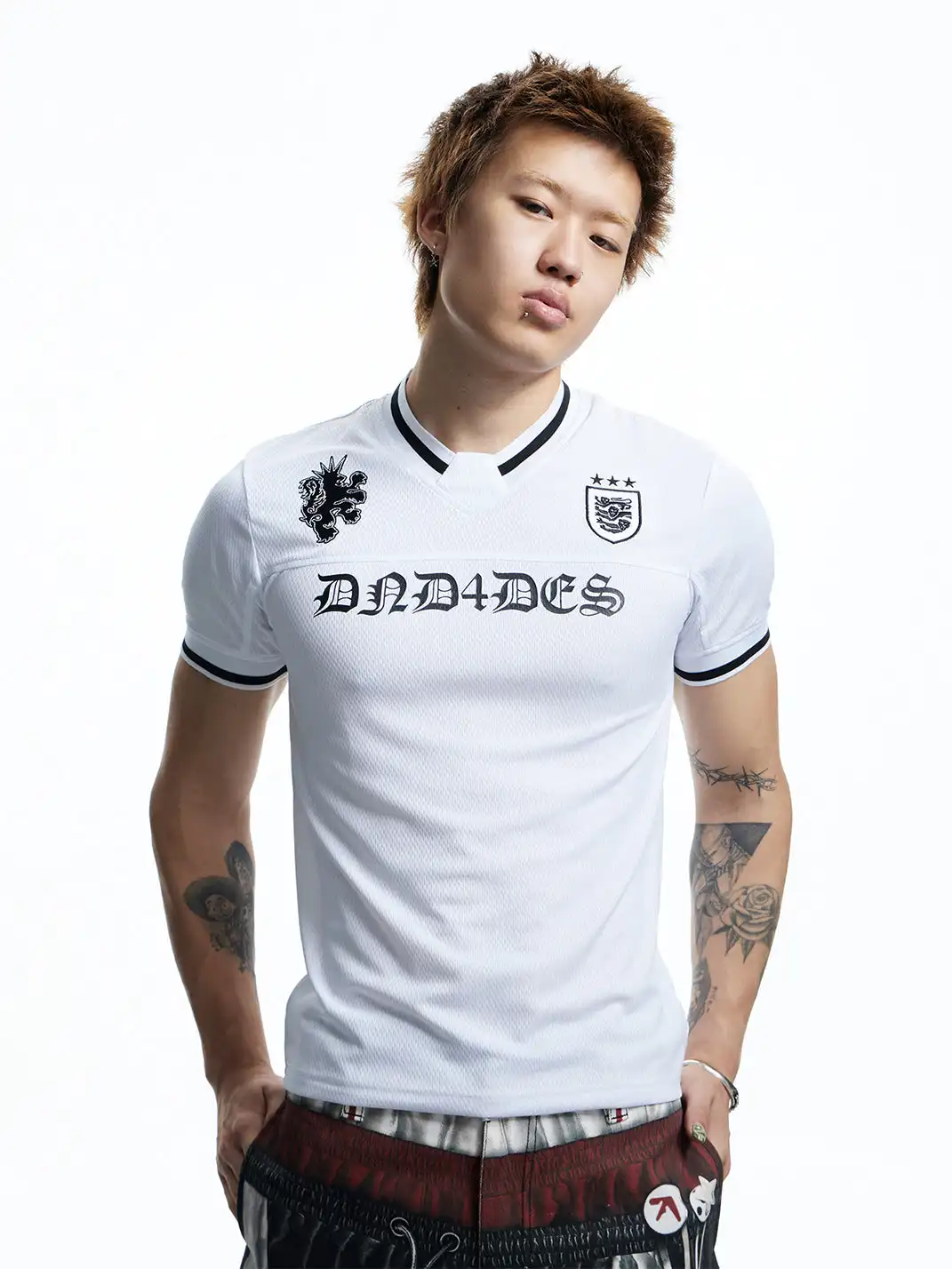 DND4DES | Letter & Number Print Mesh Breathable T-Shirt