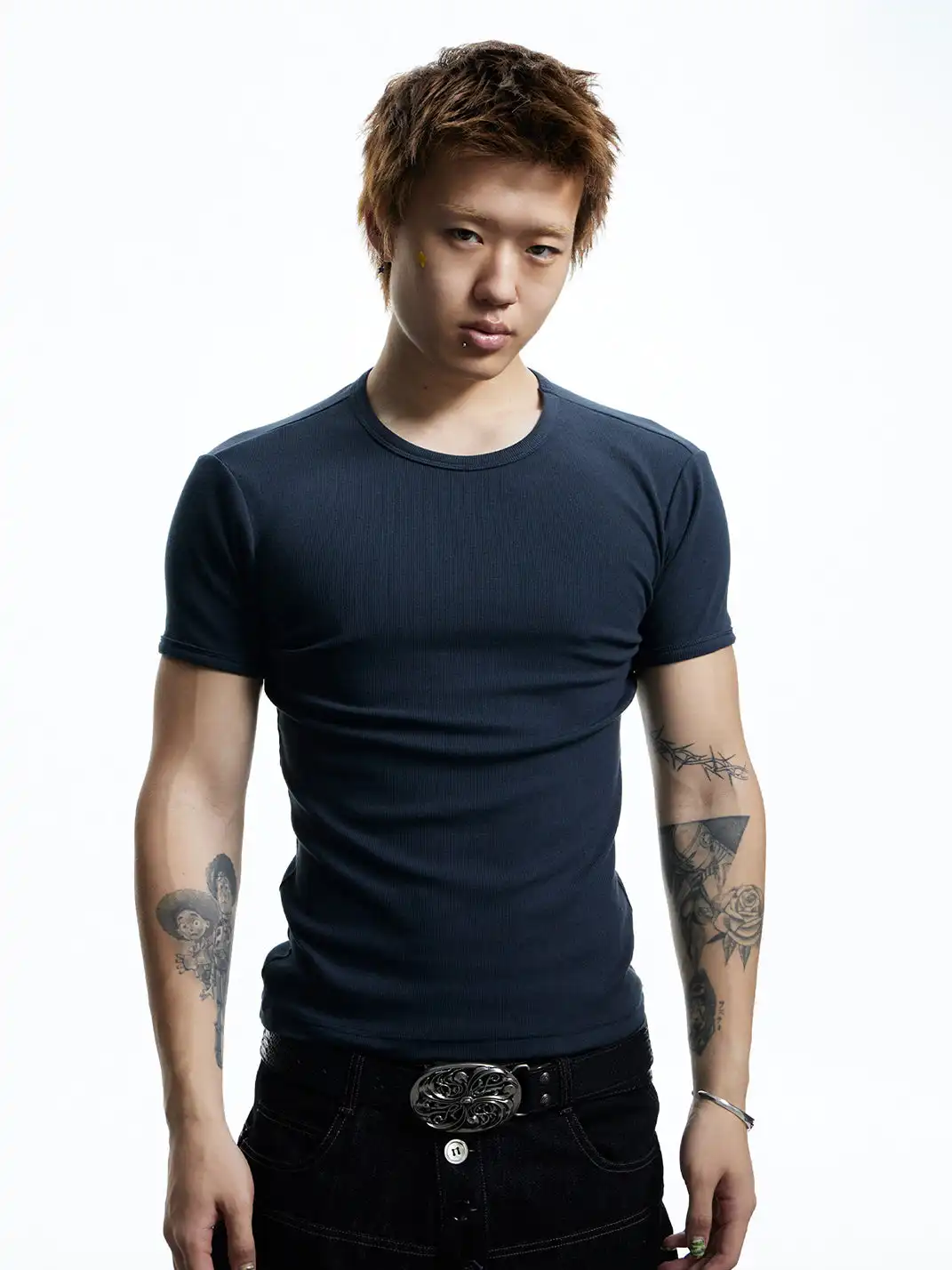 DND4DES | Stretch Basic Slim Ribbed T-Shirt