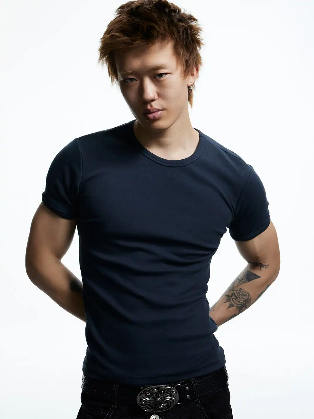 DND4DES | Stretch Basic Slim Ribbed T-Shirt