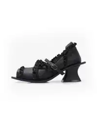 PINJIAHUI | Lace Trim Mary Jane Platform Shoes