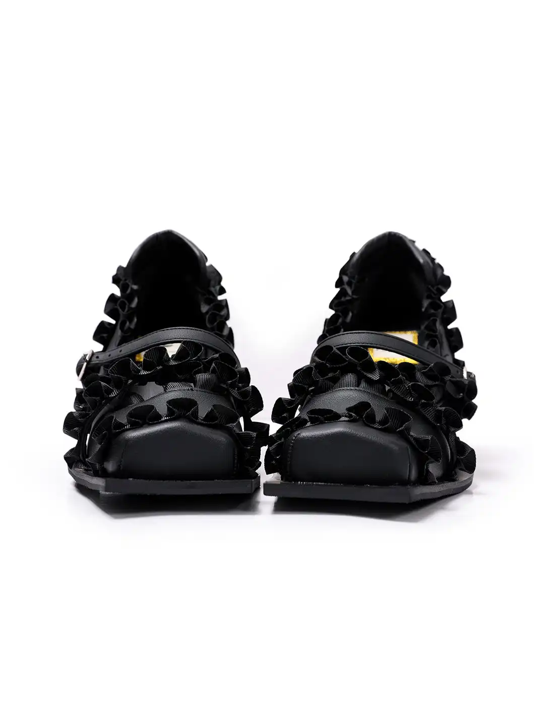 PINJIAHUI | Lace Trim Mary Jane Platform Shoes
