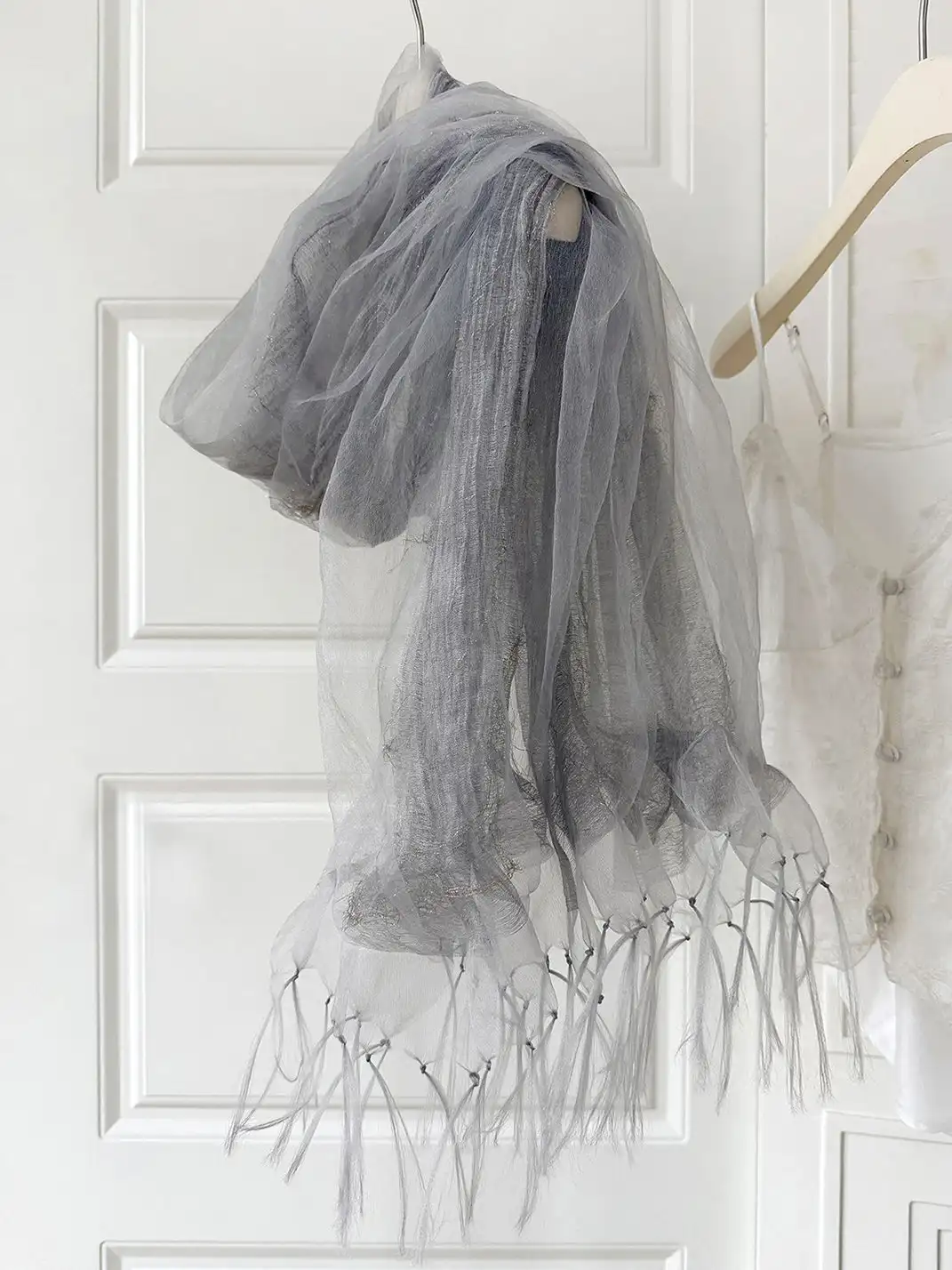 Feytiy | Misty Solid Color 3-Layer Silk Scarf