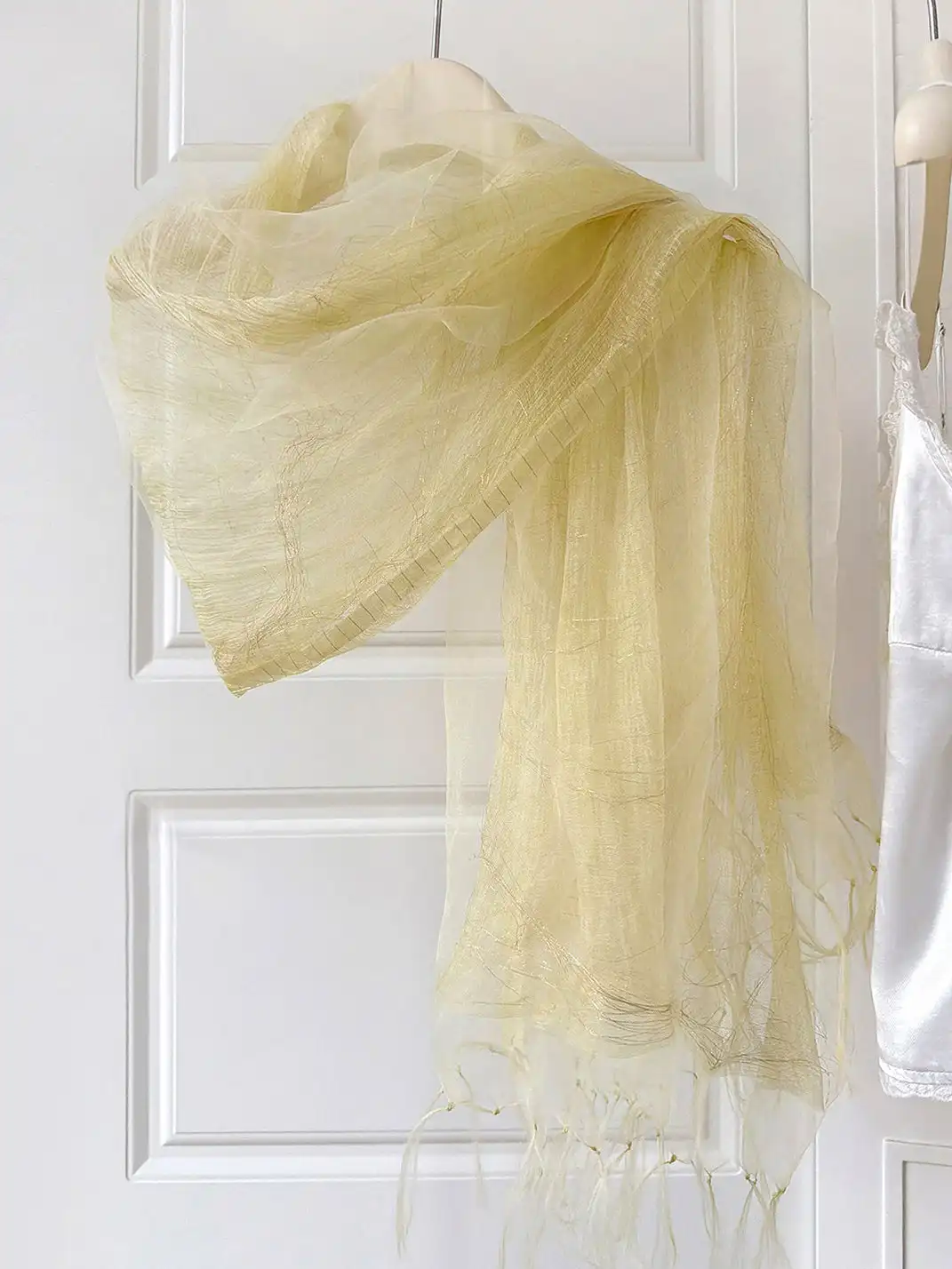 Feytiy | Misty Solid Color 3-Layer Silk Scarf