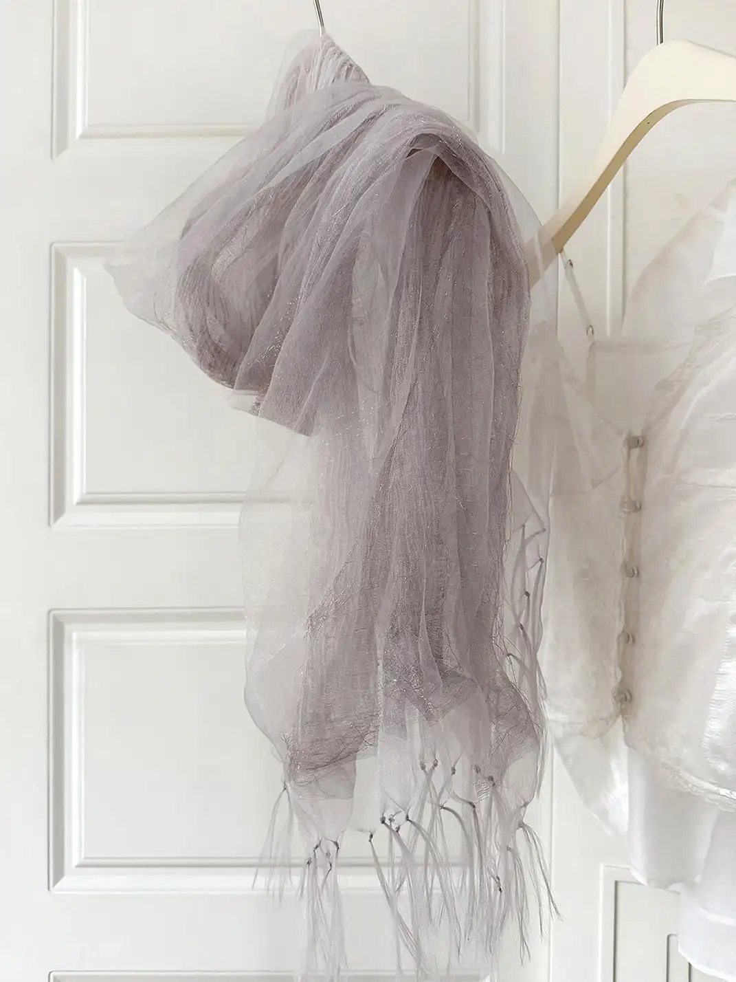 Feytiy | Misty Solid Color 3-Layer Silk Scarf