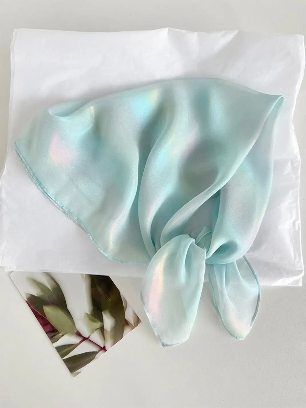 Feytiy | Versatile Decorative Silk Scarf Headscarf