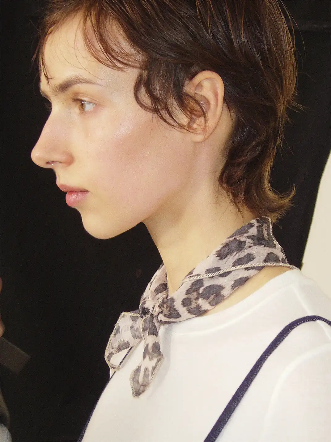PUKI | Vintage Multi-use Leopard Print Square Scarf
