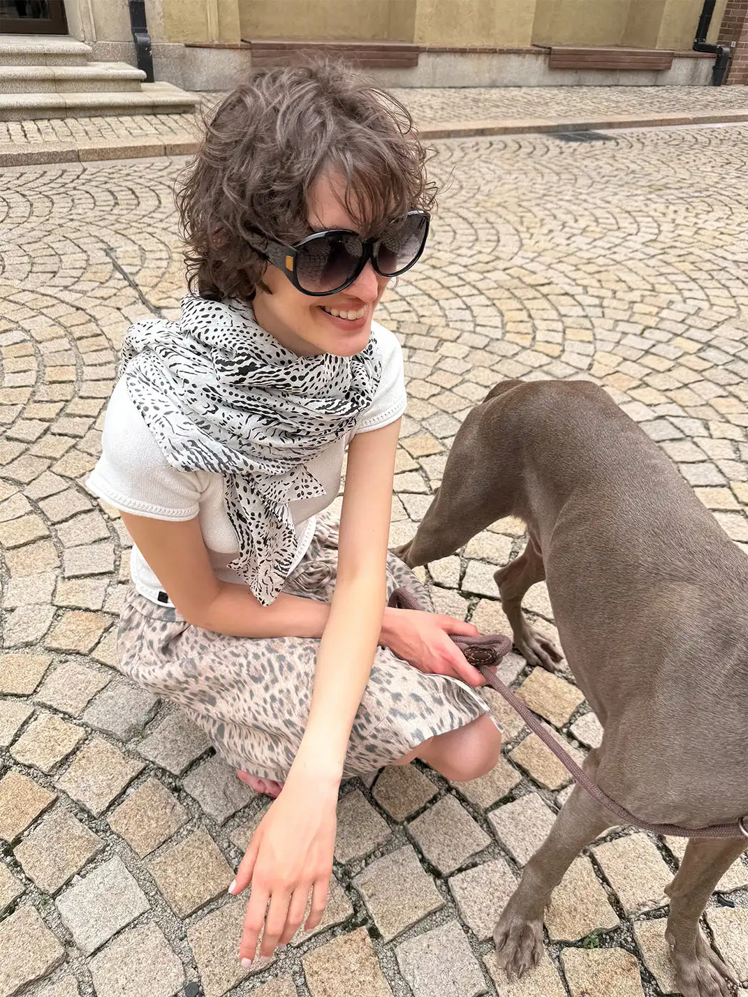 ChuTao | Textured Zebra & Leopard Print Sheer Scarf