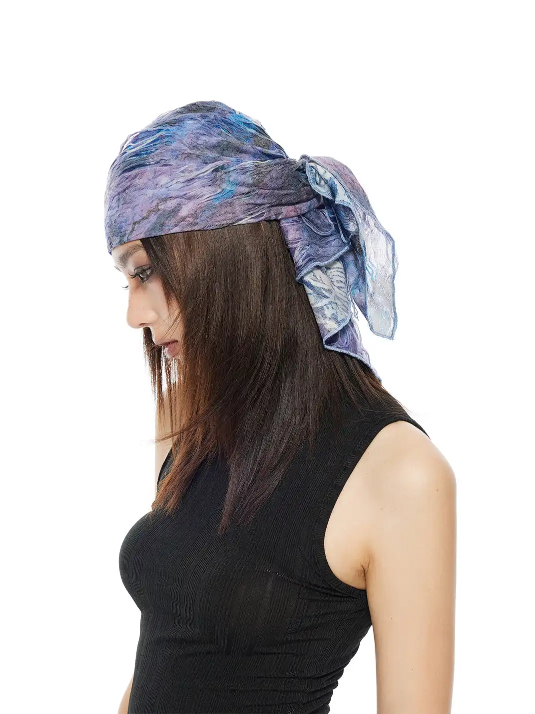 THELIGHT | Four-Season Square Scarf Floral Headscarf