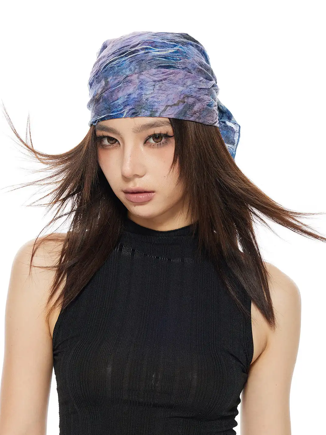 THELIGHT | Four-Season Square Scarf Floral Headscarf