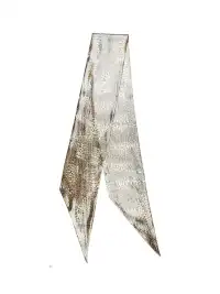 Glee Rainbow | Shiny Leopard Print Silk Punk Scarf